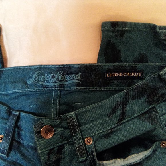"Lucky Brand" Legend Charlie Floal Skinny Jeans Size 26 - Picture 5 of 16